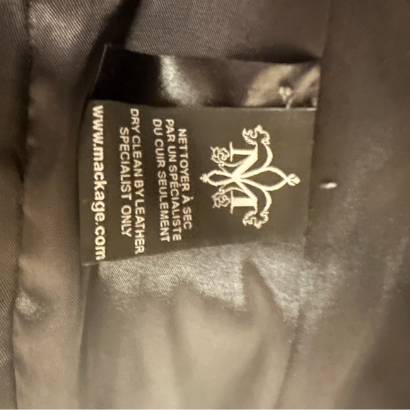 Mackage Black Wool tailored Jackets - sz Small with leather accents - Picture 6 of 8